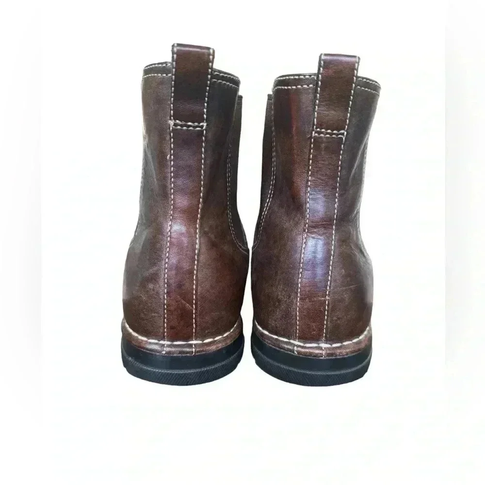 Cole Haan Brown Leather Chelsea Ankle Boot Mens Size 10M Pull On Casual Nikeair
